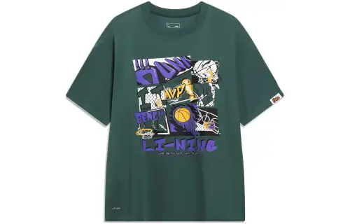 Li Ning Sports Fashion Collection T Shirt Men's Turquoise