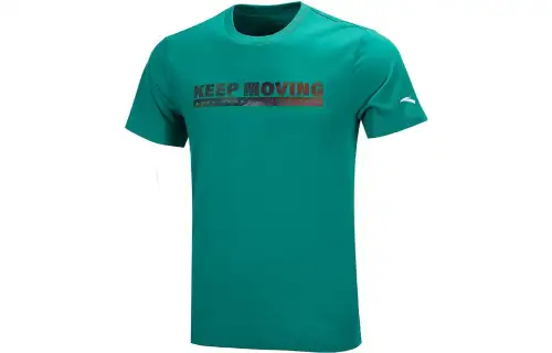 ANTA T Shirts Men's Vintage Green Crew Neck Moderate Straight Fit