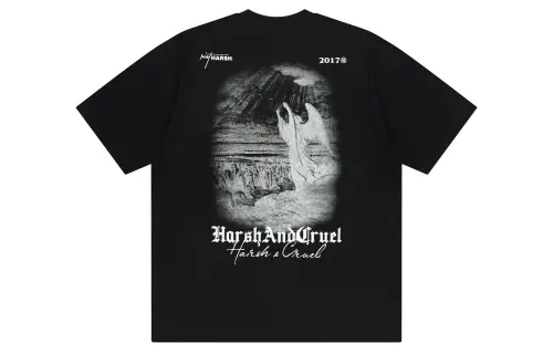 HARSH AND CRUEL T Shirts Unisex Crew Neck Moderate Straight Fit