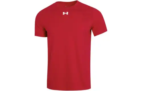 Under Armour T Shirts Men's Red Crew Neck Moderate Straight Fit
