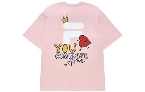 FILA FUSION SS22 T Shirt Unisex Pink