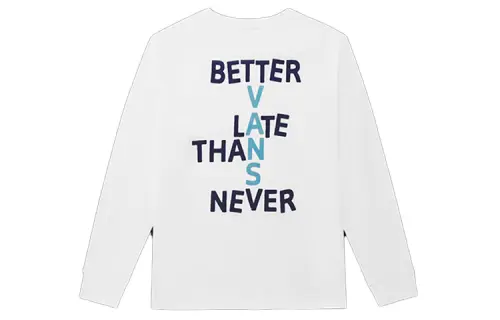 Vans T Shirts Unisex White Crew Neck Moderate Straight Fit