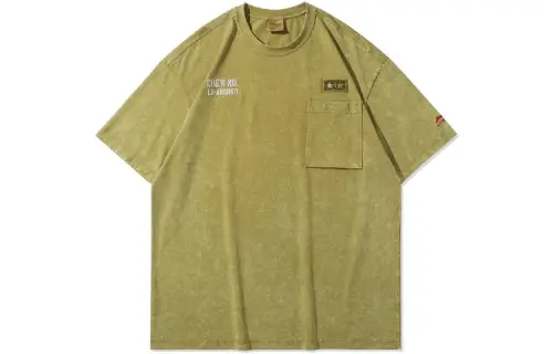 Li Ning T Shirts Men's Tawny Crew Neck Moderate Straight Fit