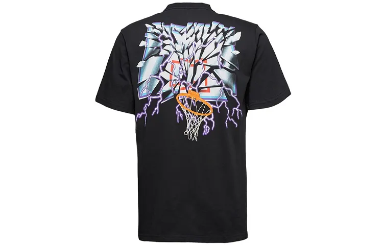 Converse T-Shirts Men's Black Crew Neck Moderate Straight Fit