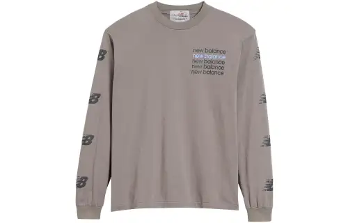 New Balance New Balance X AURALEE T Shirts Unisex Gray Crew Neck Moderate Straight Fit