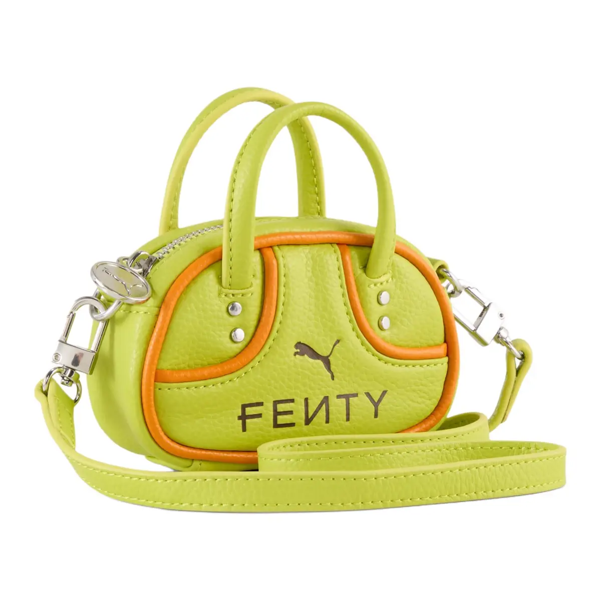 PUMA FENTY Collaboration Polyurethane One Shoulder Handbag Regular Women's Yellow Green