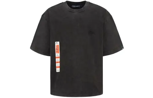 EVISU Drop Shoulder Sleeve T-Shirt Men's Black