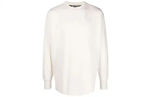 PALM ANGELS T Shirts Men's White Crew Neck Moderate Straight Fit