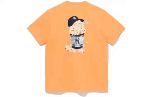 New Era SS23 T Shirt Unisex Milk Orange