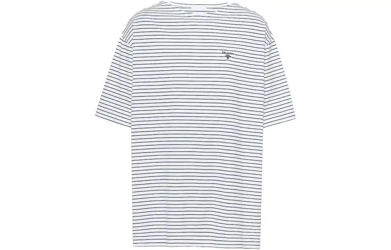 PRADA T Shirts Men's Gray Crew Neck Moderate Straight Fit