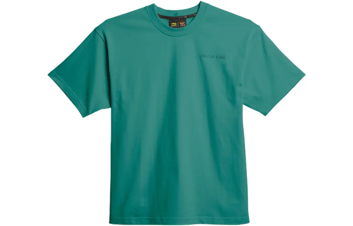 Adidas T-Shirts Unisex Green Crew Neck Moderate Straight Fit