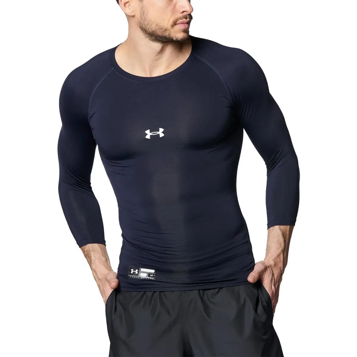 Under Armour T-Shirts Men's Midnight Blue Crew Neck Moderate Straight Fit