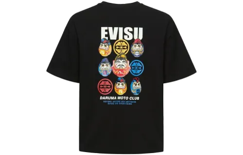 EVISU T Shirts Men's Crew Neck Moderate Straight Fit