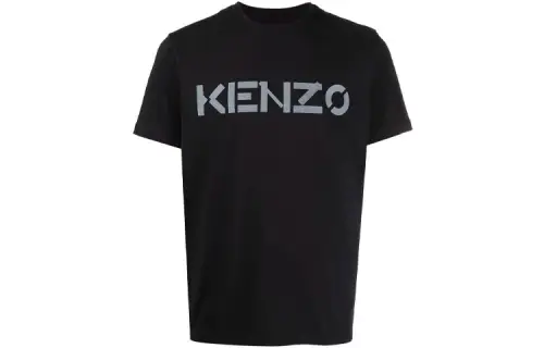 KENZO T Shirts Men's Black Crew Neck Moderate Straight Fit