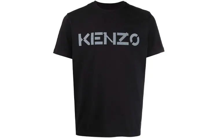 KENZO T Shirts Men's Black Crew Neck Moderate Straight Fit