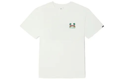 Vans TEE SS VN0 T Shirts Unisex White Crew Neck Moderate Straight Fit
