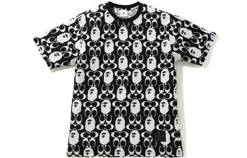 A BATHING APE x COACH Ape Head Series T Shirt Men's