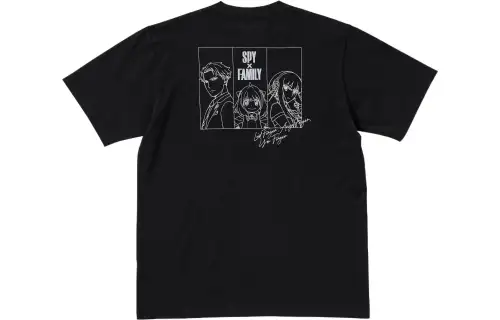 UNIQLO x Spy Family SS22 T Shirt Unisex Black