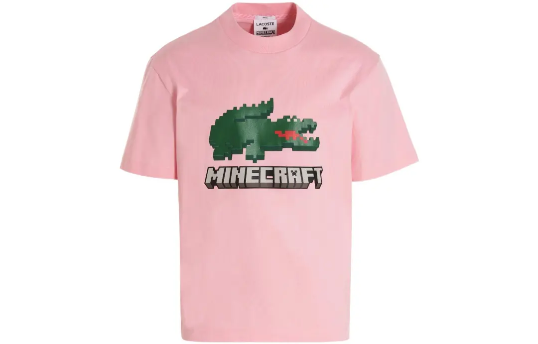 LACOSTE SS22 T Shirt Men's Pink