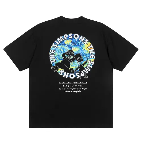 The Simpsons T Shirts Unisex Crew Neck Moderate Straight Fit