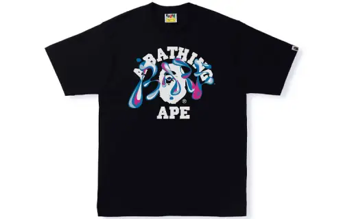 Bape Marble Camo Liquid College Tee