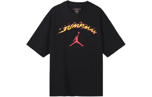 Jordan Drop Shoulder Sleeve T-Shirt Men's Black