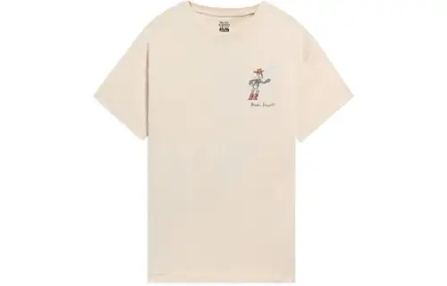 Li Ning X Disney Sports Life Collection T Shirts Unisex Crew Neck Moderate Straight Fit