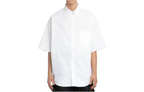 Balenciaga T Shirts Men's White Moderate Straight Fit