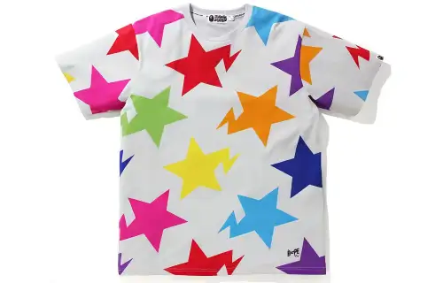 A BATHING APE Sta Pattern Relaxed Fit Tee