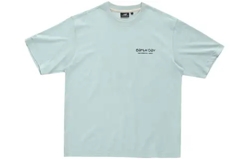 New Balance T Shirts Unisex Blue Crew Neck Moderate Straight Fit
