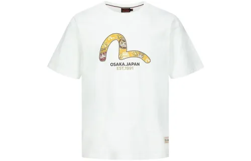 EVISU T Shirts Unisex Crew Neck Moderate Straight Fit