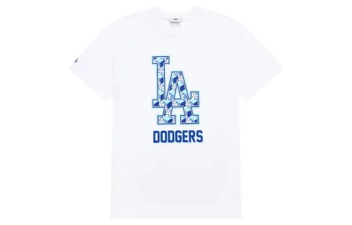 MLB Drop Shoulder Sleeve T-Shirt Unisex Ecru