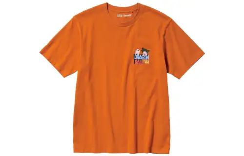UNIQLO x LONGZHU,LIANMINGKUAN SS23 T Shirt Unisex Orange