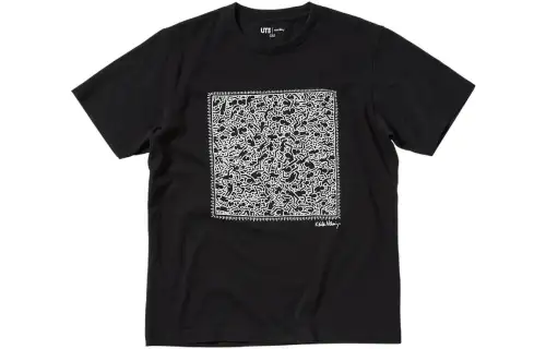 UNIQLO x · Keith Haring Regular T Shirt Unisex Black