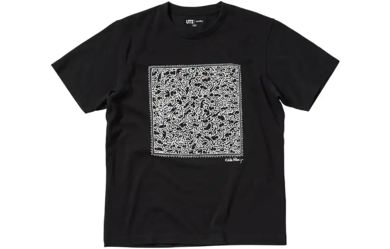 UNIQLO x · Keith Haring Regular T Shirt Unisex Black