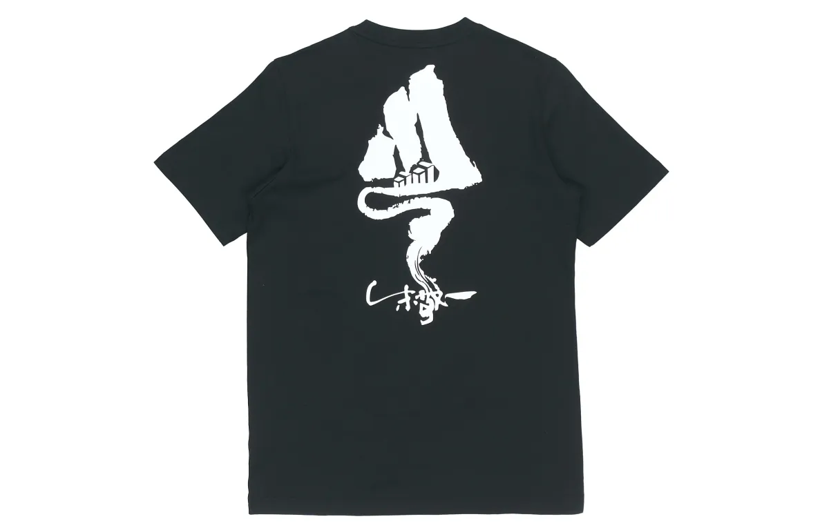 Adidas T-Shirts Men's Black Crew Neck Moderate Straight Fit