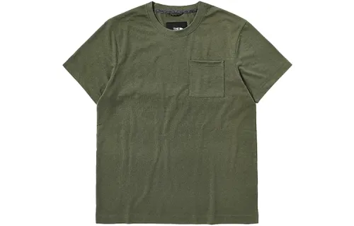 THE NORTH FACE Urban Exploration T Shirts Men's Green Crew Neck Moderate Straight Fit