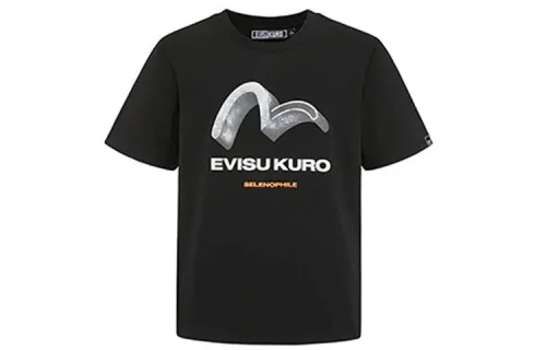 EVISU T Shirts Men's Crew Neck Moderate Straight Fit