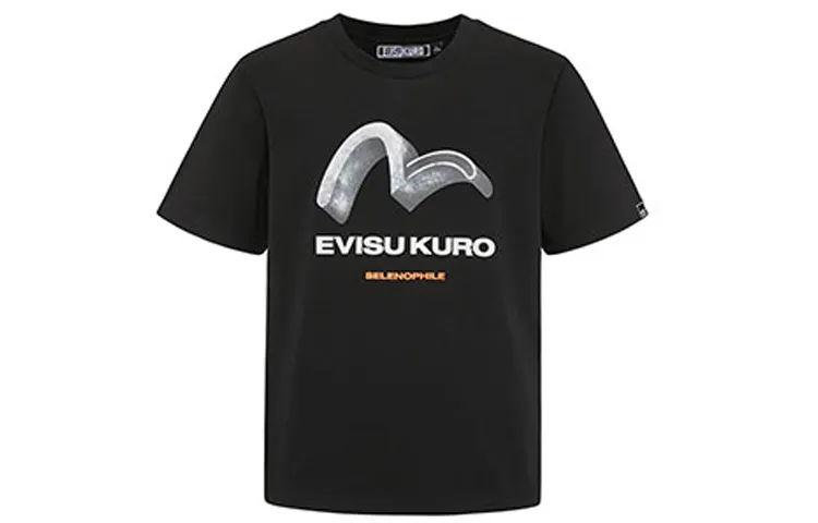 EVISU T Shirts Men's Crew Neck Moderate Straight Fit