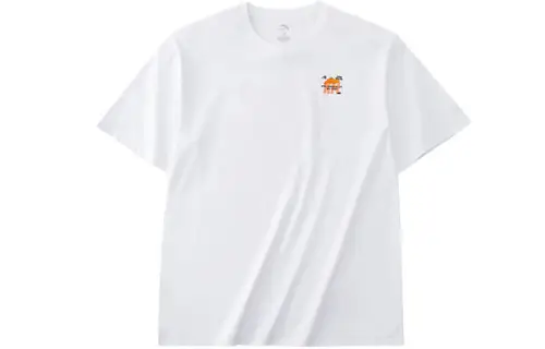 ANTA Life Collection T Shirts Unisex White Crew Neck Moderate Straight Fit
