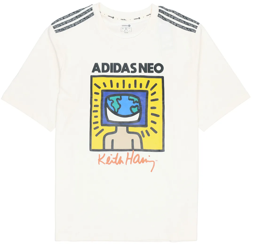 Adidas Neo x KAISIHALIN,LIANMINGKUAN T Shirt Men's Ecru