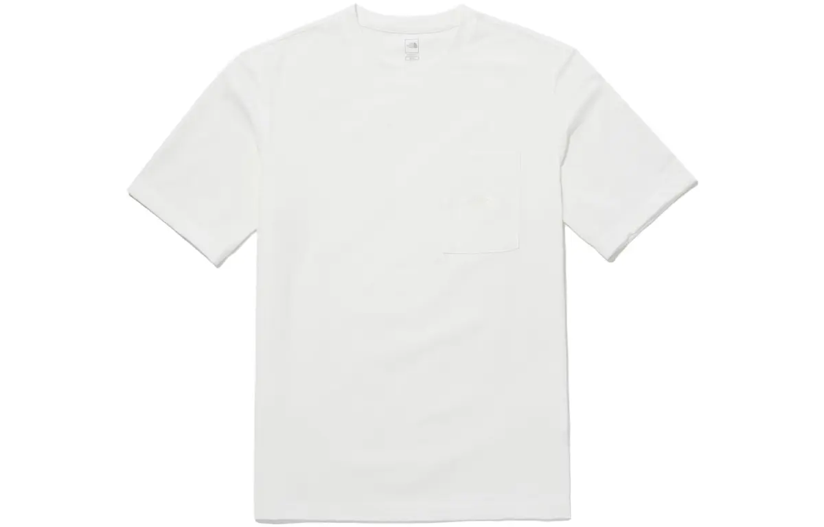 THE NORTH FACE T-Shirts Men's White Crew Neck Moderate Straight Fit