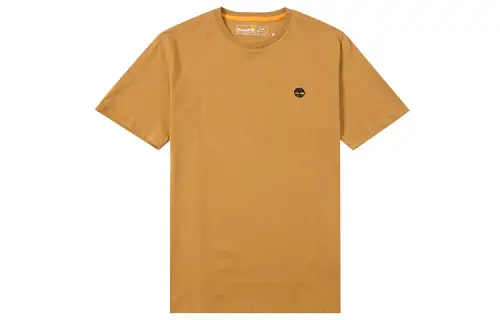 Timberland T Shirts Men's Tan Crew Neck Moderate