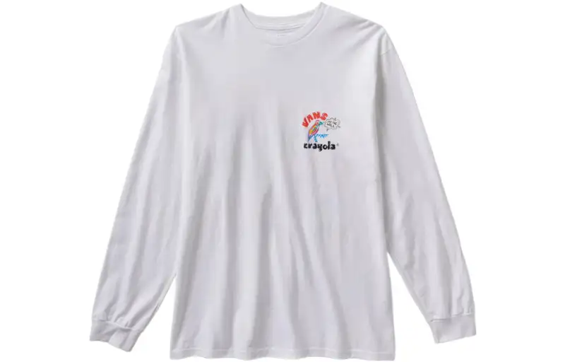 Vans T Shirts Unisex White Crew Neck Moderate Straight Fit