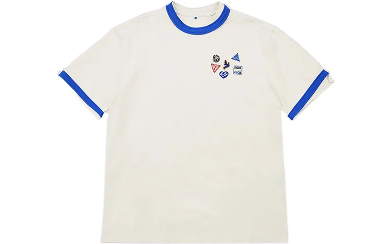 ADER ERROR T Shirts Unisex Ecru Crew Neck Moderate Straight Fit