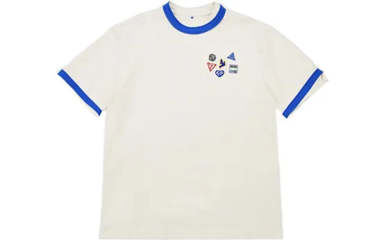ADER ERROR T Shirts Unisex Ecru Crew Neck Moderate Straight Fit