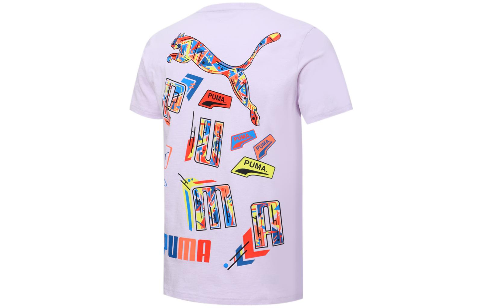 Футболка PUMA LogoT (сиреневая)