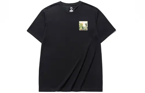ANTA Life Collection T Shirts Unisex Black Crew Neck Moderate Straight Fit