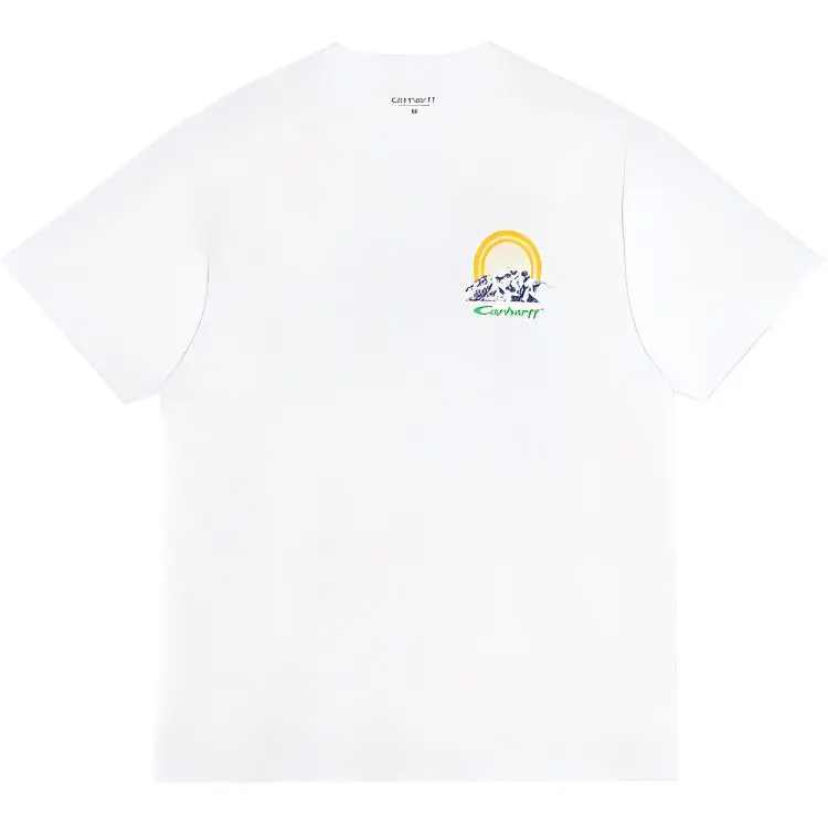 Carhartt WIP T-Shirts Men's White Crew Neck Moderate Straight Fit