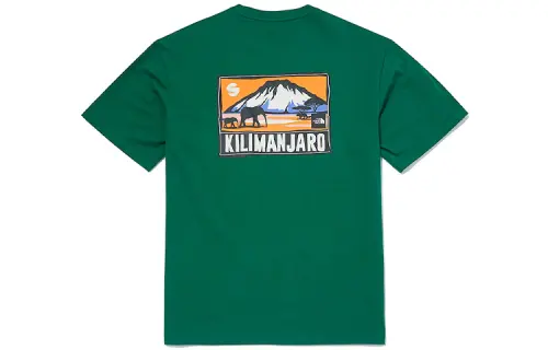 THE NORTH FACE T Shirts Unisex Green Crew Neck Moderate Straight Fit